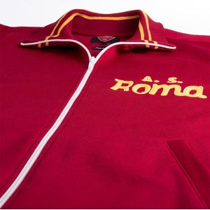 COPA - AS Roma 1974 - 75 Retro Voetbal Jack - S - Rood