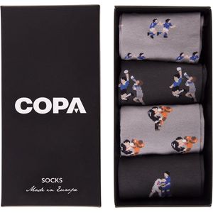 COPA - Casual Sokken Box - Unisex - Zwart - Katoen - Comfortabel