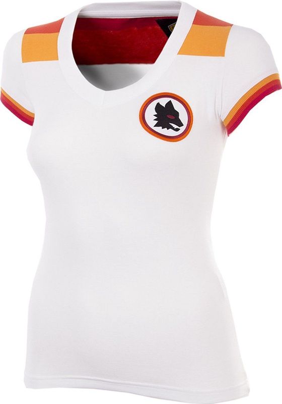 COPA - AS Roma 1978 - 79 Uit Retro Voetbalshirt - Wit - Dames