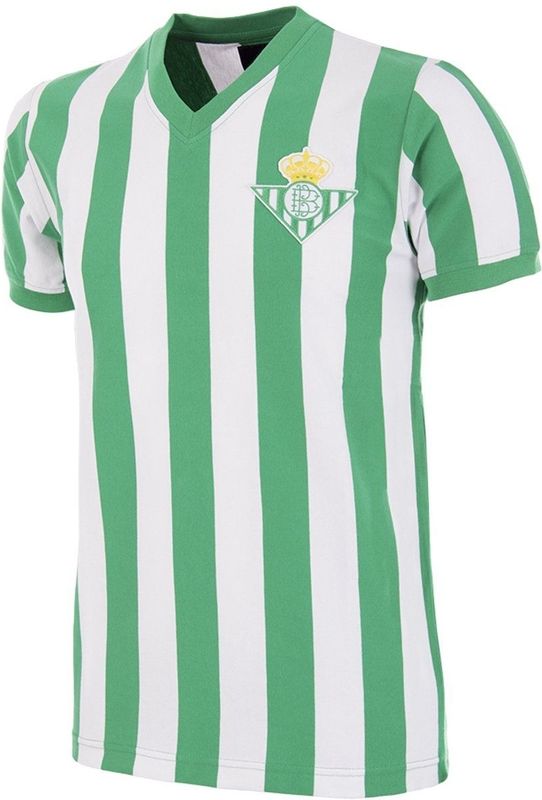 COPA - Real Betis 1976-77 - Retro Voetbalshirt - Groen Wit