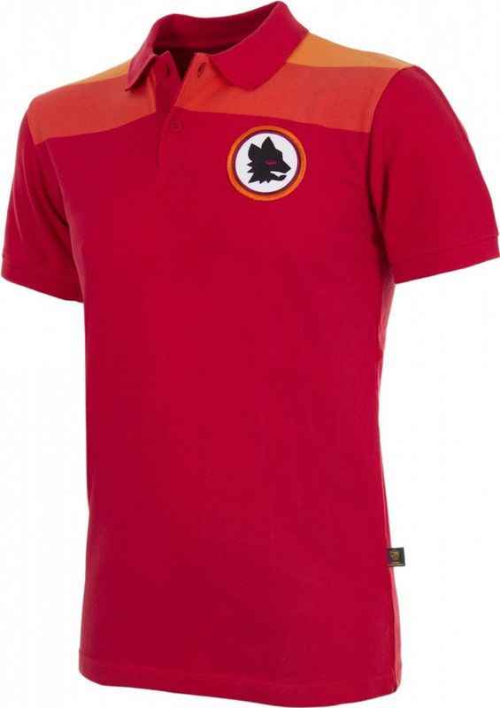 COPA - AS Roma Thuis Polo - Rood - Heren - Korte Mouw