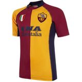 COPA - AS Roma 2001 - 02 Retro Voetbalshirt - Rood - Oranje - Mannen
