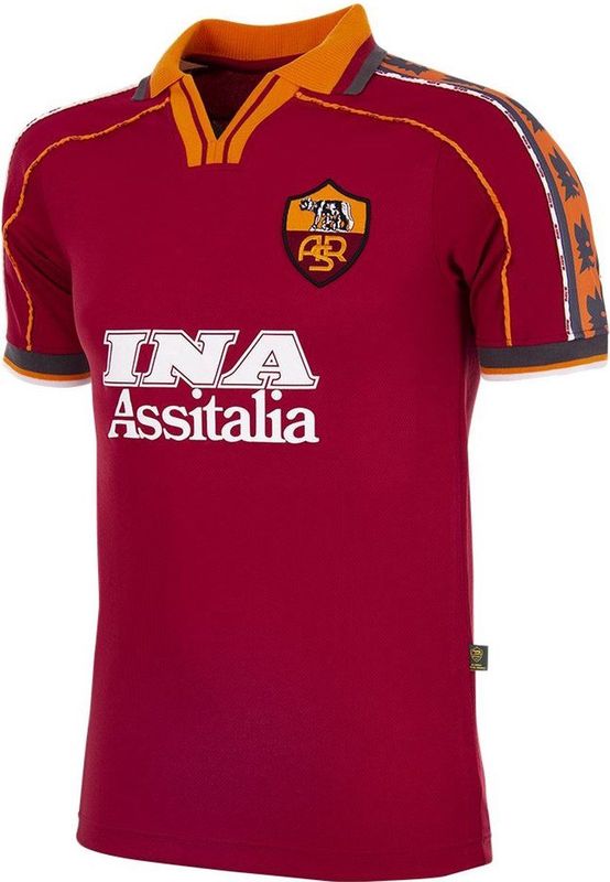 COPA - AS Roma 1998 - 99 Retro Voetbal Shirt - Rood