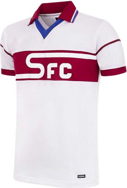 COPA - Servette FC 1979/83 - Retro Voetbalshirt - Wit - Heren