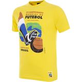 COPA - Brazilië 1950 WK Emblem T-Shirt - Geel - Heren
