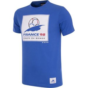 COPA - Frankrijk 1998 World Cup Emblem T-Shirt - Blauw