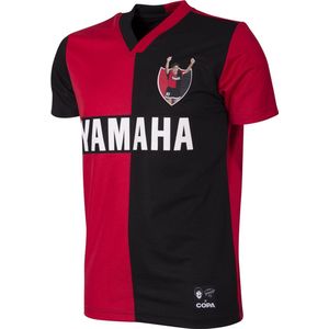 COPA - Maradona X Newell´s Old Boys 1993 Retro - Voetbalshirt - Zwart Rood - Katoen Polyester