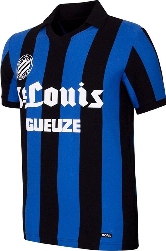 COPA - Club Brugge 1981/82 Retro Voetbalshirt - Zwart - Blauw - Heren