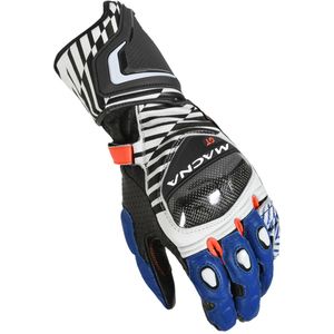 Motorhandschoenen Macna GT Wit-Blauw