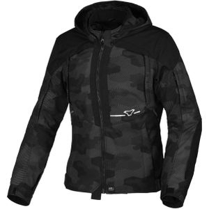 Macna - Territor - Motorjas - Zwart - Softshell - Afneembare Hoodie