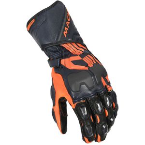 Macna Powertrack, handschoenen, Zwart/Oranje/Donkerblauw, S
