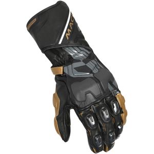 Macna Powertrack, handschoenen, Zwart/Goud/Donkergrijs, 3XL