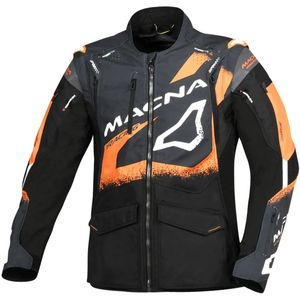 Macna - Landmark - Motorjas - Grijs Oranje - Zomer