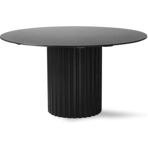 HKliving Pillar Eettafel - Ø 140 cm - Zwart