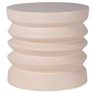 HKliving Stoneware Bijzettafel Ø 38 cm - Cream