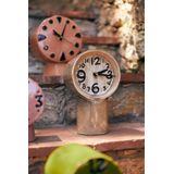 HKLIVING Tafelklok Retro - Keramisch - Handbeschilderd - Multicolor