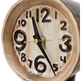 HKLIVING Tafelklok Retro - Keramisch - Handbeschilderd - Multicolor