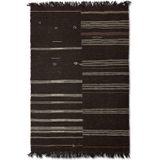 HKLIVING - Vloerkleed - Diepbruin - Wol - 240x150 cm