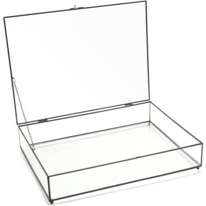 VTWonen - Glass Storage Box with Black Frame