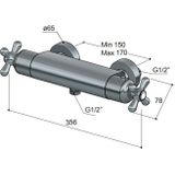 Hotbath Amice thermostatische douchekraan A008