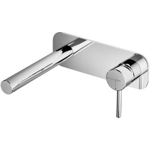 Wastafelmengkraan Hotbath Buddy inbouw 3+3 inbouwsysteem 1-hendel Recht 17 cm Chroom