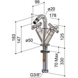 Hotbath Chap C018 bidetmengkraan chroom