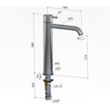 Hotbath Cobber CB003HC wastafelmengkraan zonder waste geborsteld koper