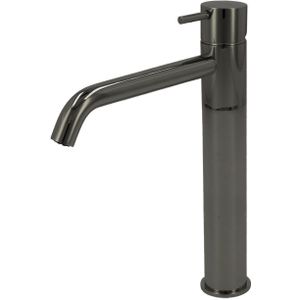 Wastafelmengkraan hotbath cobber 1-hendel gebogen 28.6 cm zwart chroom