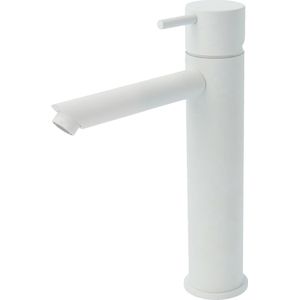 Wastafelmengkraan Hotbath Cobber 1-hendel Recht 21.6 cm Mat Wit