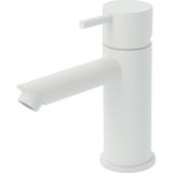 Wastafelmengkraan hotbath cobber 1-hendel recht 14.3 cm mat wit
