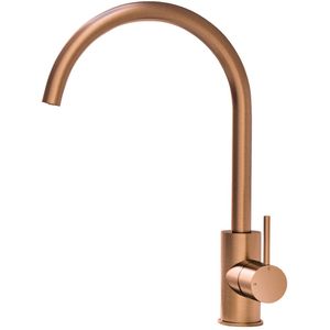 Keukenmengkraan Hotbath Cobber 1-hendel 36 cm Draaibare Uitloop Geborsteld Koper Living Colours