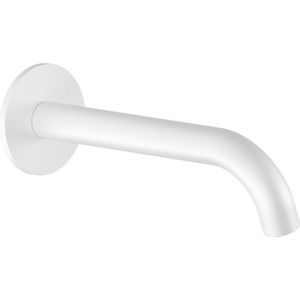 Hotbath Cobber CB095 Universele Uitloop - 15cm - Mat Wit - Messing - Kranen - Badkranen - Baduitlopen - 8718924076170