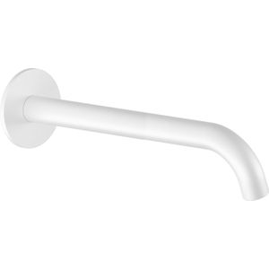 Wastafelkraan uitloop hotbath cobber rond 25 cm mat wit