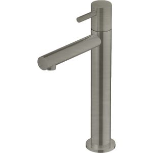 Fonteinkraan Hotbath Dude 1-hendel Recht 23 cm Rond Geborsteld Nikkel