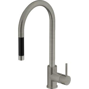 Hotbath - Fellow - Keukenmengkraan - Draaibaar/Uittrekbare Uitloop - Geborsteld Nikkel