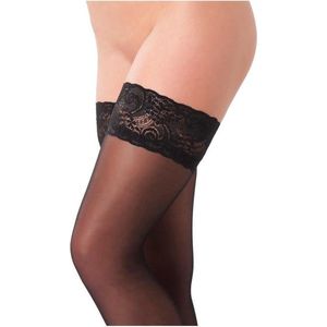 Amorable - Kousen Met Kanten Rand - Zwart