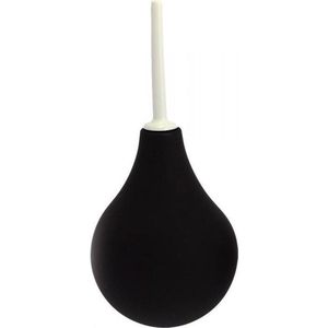 Rimba Latex Play - Anaal douche met zwart ballon reservoir van 244 ml