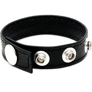 Rimba Bondage Play Penisbandje | Penis Strap | Cockring van leer versierd met studs extra zware kwaliteit - verstelbaar