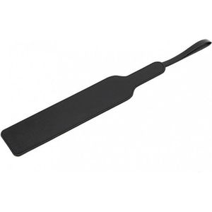 Mooie basic paddle van 40 cm gemaakt van glad dubbel leder - zwart