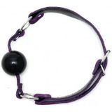 Rimba Bondage Play - Mondknevel - Ball Gag met siliconen bal - paars