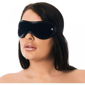 Rimba Bondage Play - Leren oogmasker Luxe - Zwart