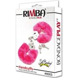 Rimba Bondage Play - Politie handboeien met roze bont