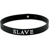 Halsbandje met tekst ""SLAVE
