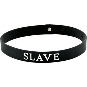 Halsbandje met tekst ""SLAVE