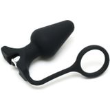 Siliconen Buttplug met Cockring