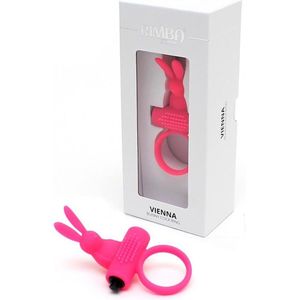 Rimba VIENNA vibrerende cockring met clitoris stimulatie - roze