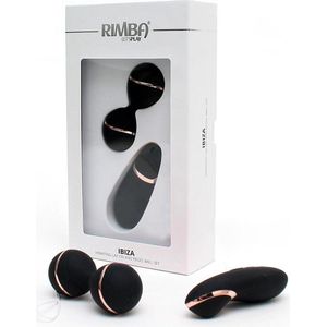 Rimba IBIZA Vibrator Set | clitoris vibrator en vibrerend eitje met remote control - zwart
