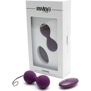 Rimba Toys Rimba Cannes Oplaadbare Vaginaballen met Remote Control - Paars