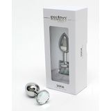 Rimba Toys Rimba Metalen Buttplug met kristal ""Sofia"" - wit