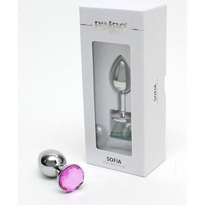 Rimba Toys Rimba Metalen Buttplug met kristal ""Sofia"" - roze